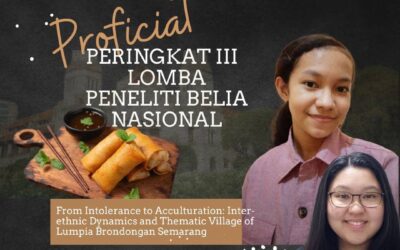 Juara 3 Lomba Peneliti Belia Nasional (LPBN) 2021 bidang sejarah yang digelar Center for Young Scientists Indonesia