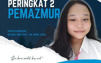 Juara 2 dalam Lomba Mazmur yang Diselenggarakan Oleh Kalbis Institute