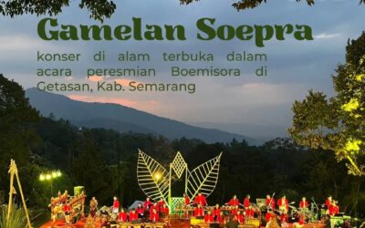 Konser Gamelan Soepra di alam terbuka dalam acara peresmian Boemisora