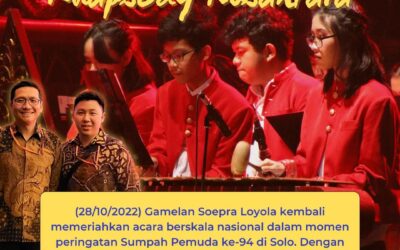 Gamelan Soepra dalam Konser Sumpah Pemuda bertajuk Rhapsody Nusantara