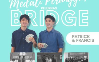 Medali Perunggu dalam Grand Final Liga Bridge Siswa Nasional yang diselenggarakan oleh Gabsi Indonesia