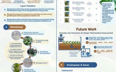 SISTEM PENGOLAHAN LIMBAH CAIR BERBASIS FITOREMEDIASI LOGAM BERAT MENGGUNAKAN ECENG GONDOK