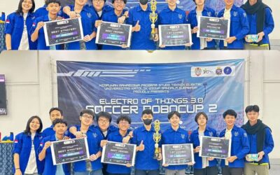 Juara 1, Best Desain, Best Strategy dan Juara Favorit dalam Lomba Electo of Things 3.0 Soccer RoboCup 2
