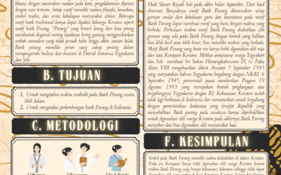 Sejarah Batik Parang (Solo) dan Perkembangannya sebagai Salah Satu Kekayaan di Indonesia