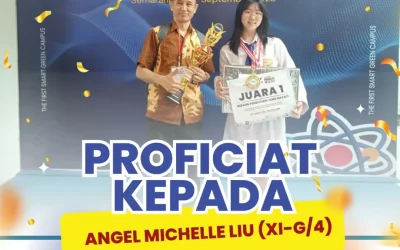 Juara 1 Lomba Peneliti Belia PUTech bidang Ilmu Hayati