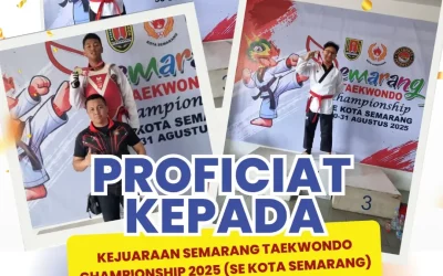Juara 1 dan 2 dalam Kejuaraan Semarang Taekwondo Championship 2025
