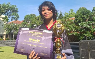 Juara 1 dalam ajang Storytelling Festifla yang diselenggarakan Soegijapranata Catholic University (SCU)